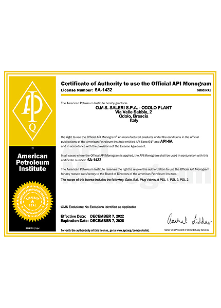 Certificate 6A Odolo
