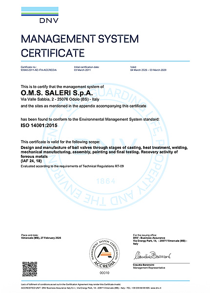 Preview Certificate ISO 14001:2015